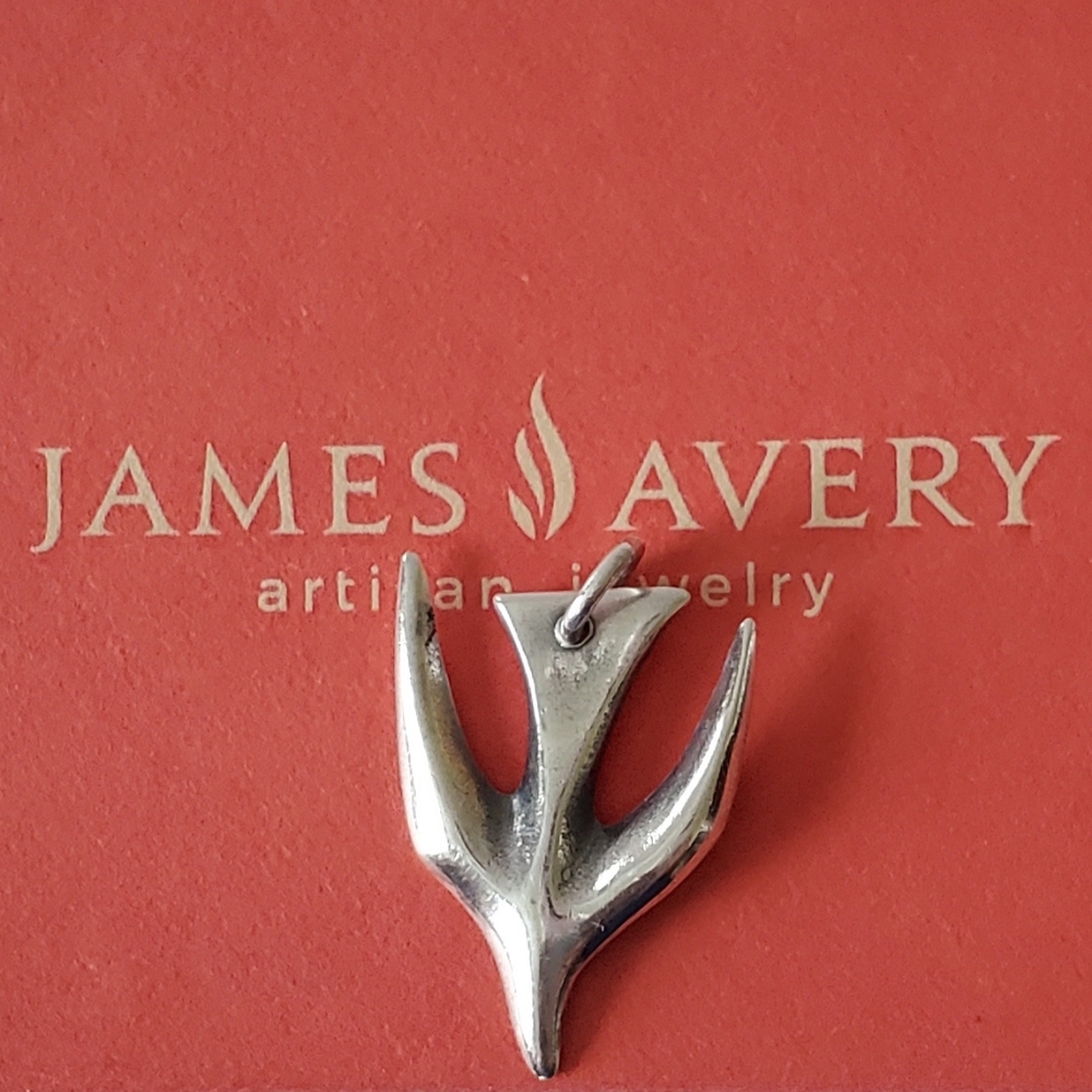 James Avery Silver Descending Dove of Peace and Faith Pendant - Retired Design